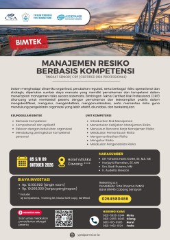 BIMTEK MANAJEMEN RISIKO BERBASIS KOMPETENSI