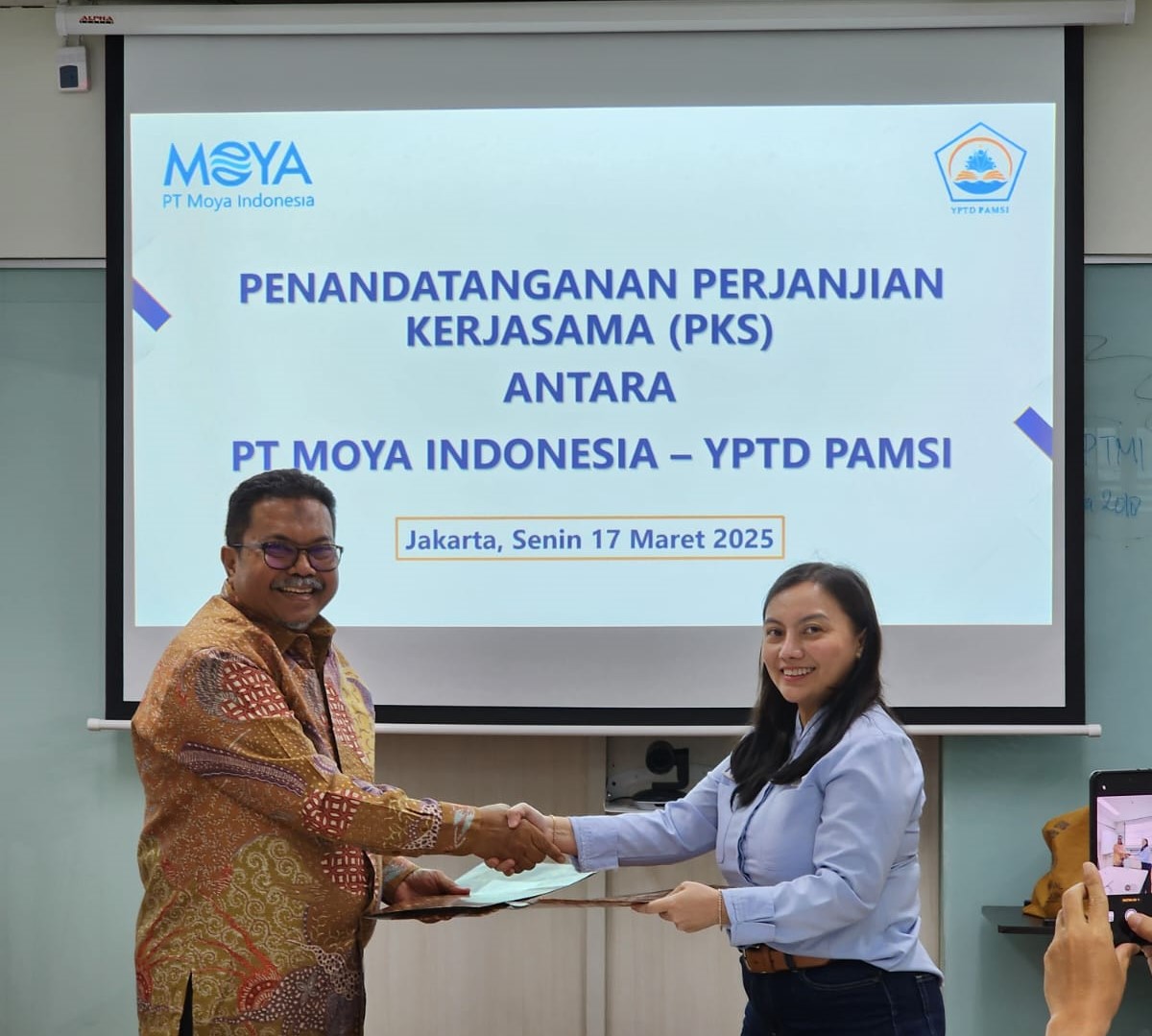 Cover KERJASAMA YPTD PAMSI DENGAN PT. MOYA INDONESIA